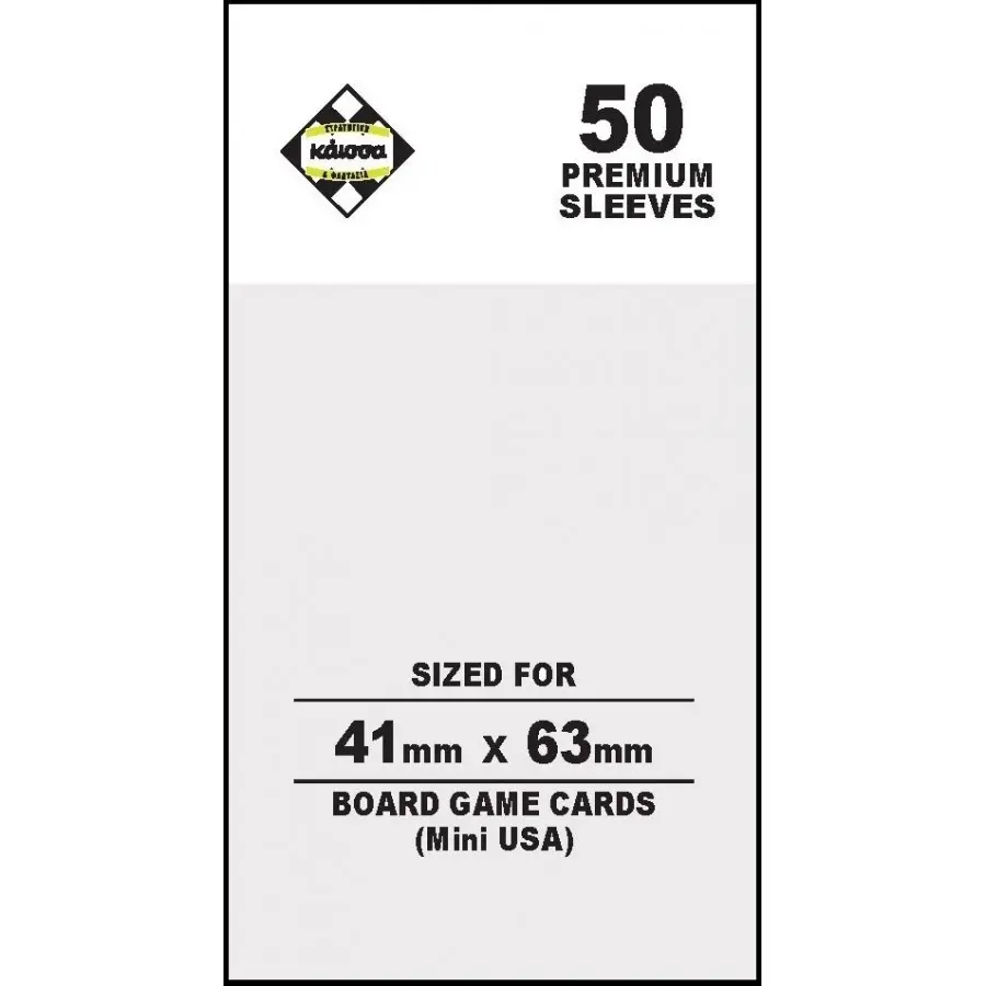 Board Game Premium Sleeves 41x63mm (Mini USA) thumbnail