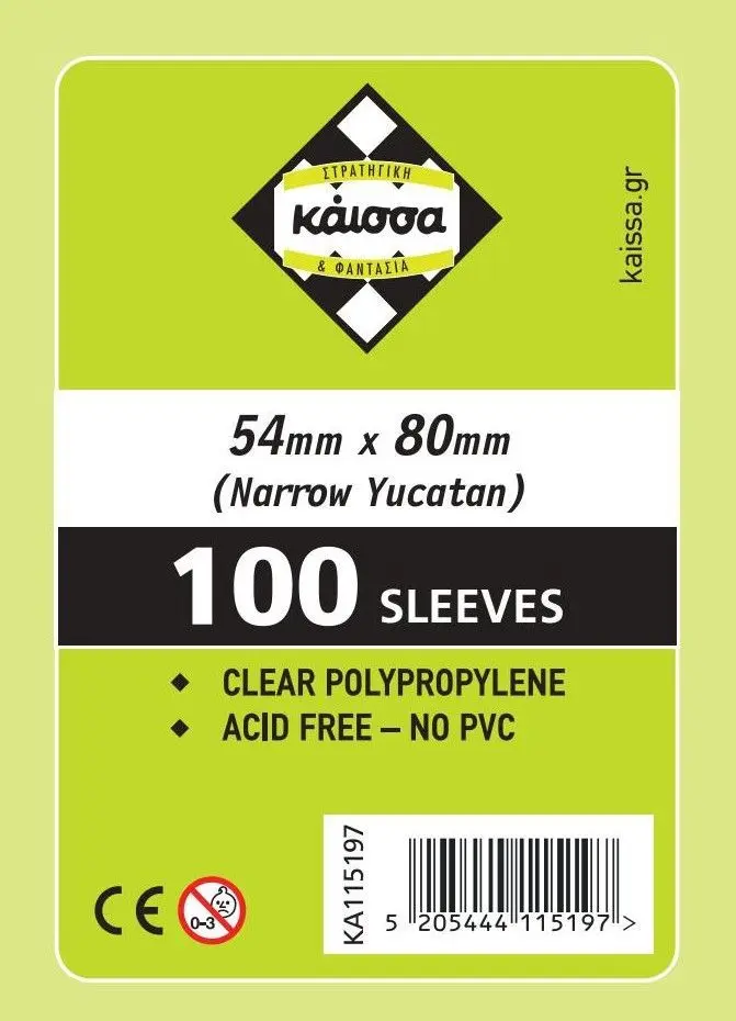 Board Game Sleeves 54x80mm 100ct (Narrow Yucatan) thumbnail