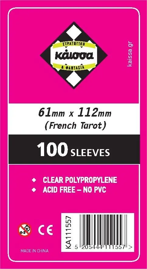 Board Game Sleeves 61x112mm (French Tarot) thumbnail