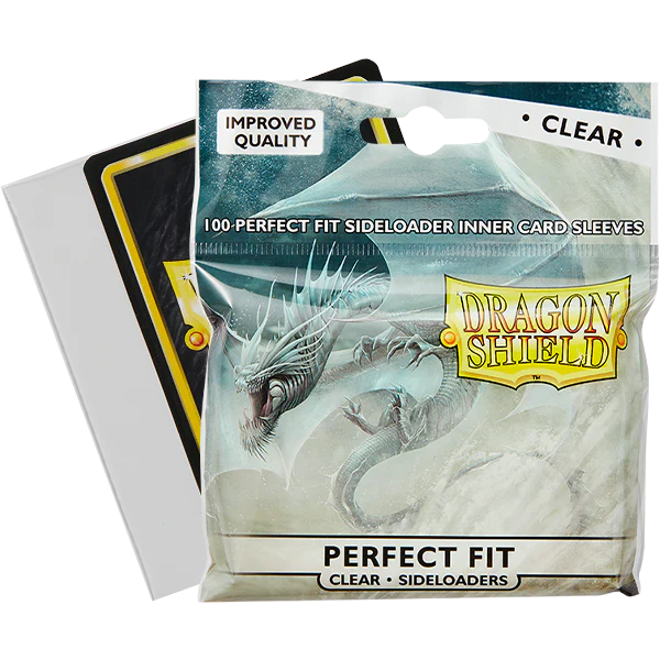 Dragon Shield Sleeves Standard Size – Clear Perfect Fit Sideloaders (100ct) thumbnail
