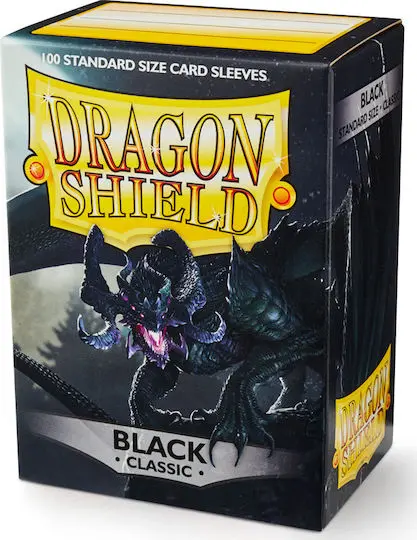 Dragon Shield Classic Black Sleeves 100ct (Standard Size) thumbnail