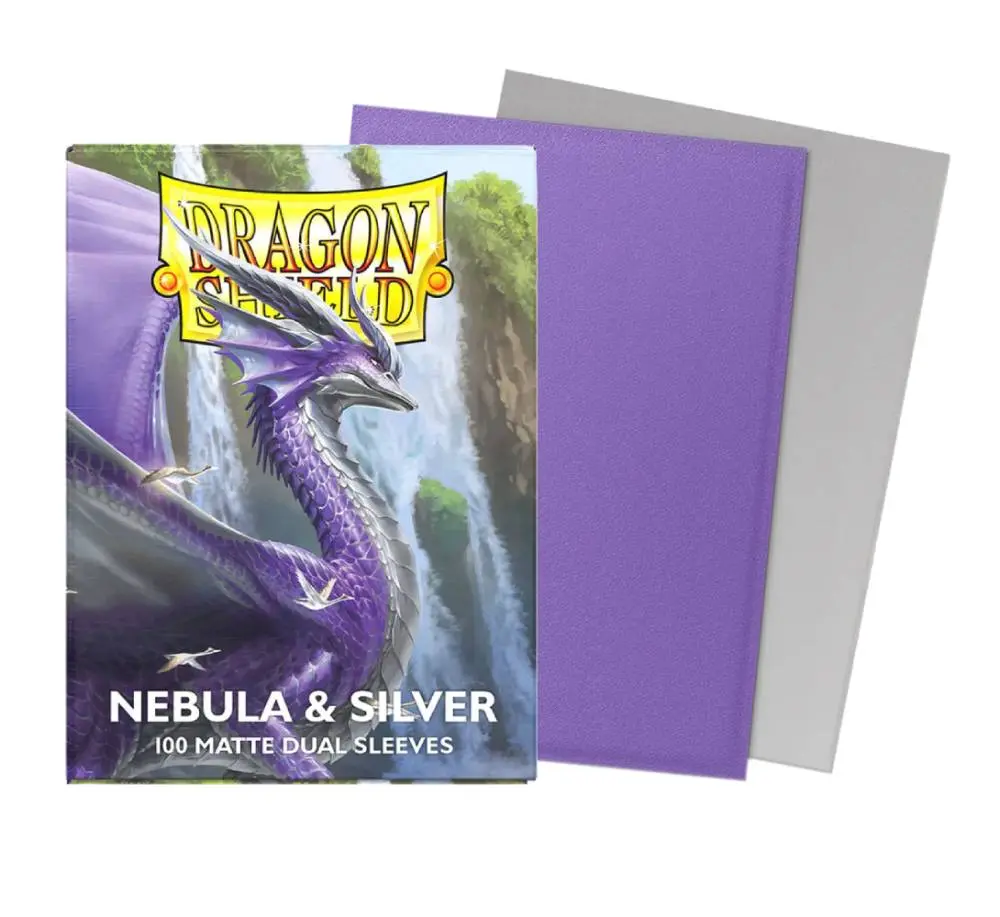 Dragon Shield Dual Matte Nebula & Silver Sleeves 100ct (Standard Size) thumbnail