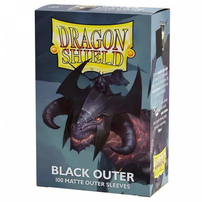 Dragon Shield Matte Black Outer Sleeves 100ct (Standard Size) thumbnail