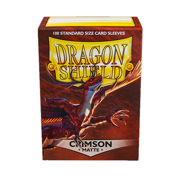 Dragon Shield Matte Crimson Sleeves 100ct (Standard Size) thumbnail