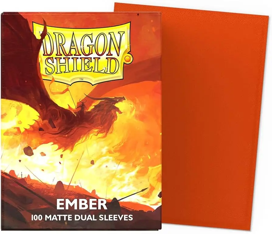 Dragon Shield Matte Dual Ember Sleeves 100ct (Standard Size) thumbnail
