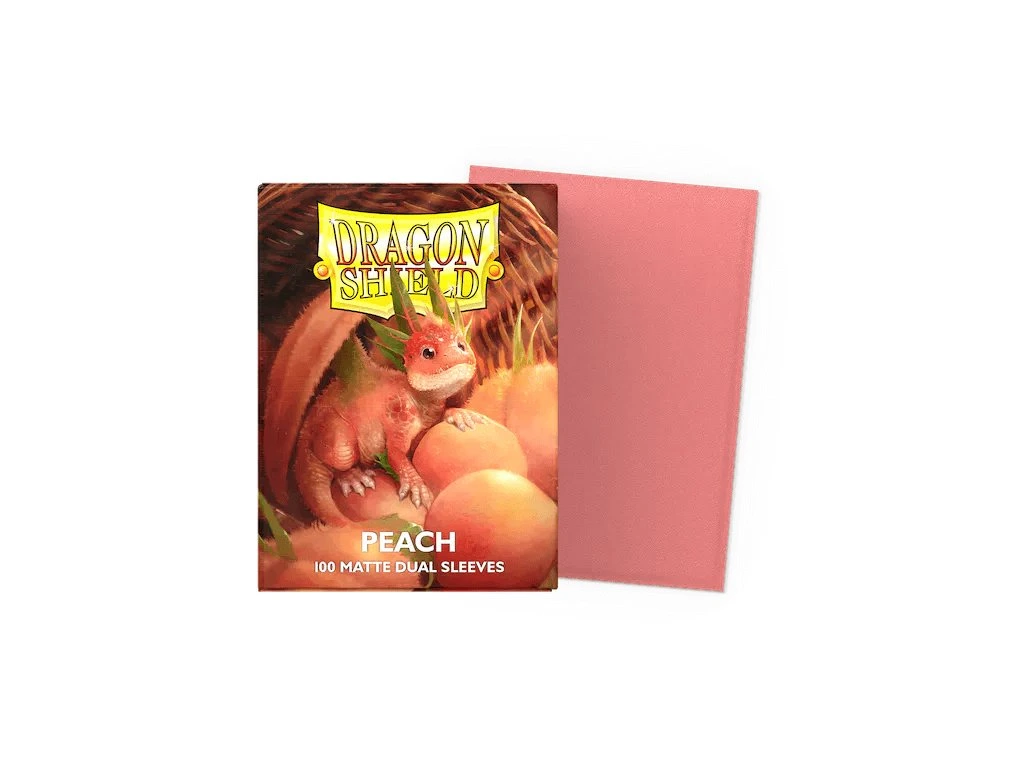 Dragon Shield Matte Dual Peach Sleeves 100ct (Standard Size) thumbnail