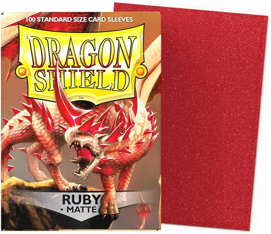 Dragon Shield Matte Ruby Sleeves 100ct (Standard Size) thumbnail