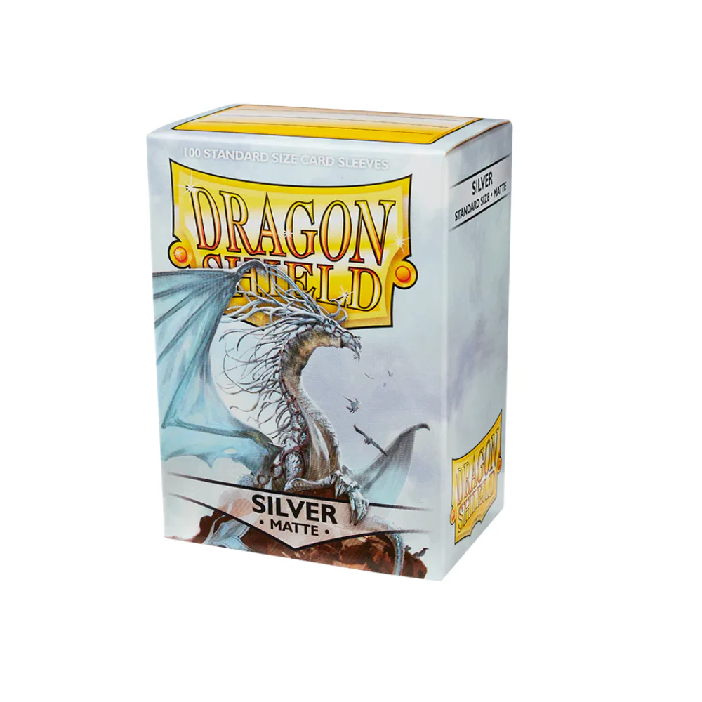 Dragon Shield Matte Silver Sleeves 100ct (Standard Size) thumbnail