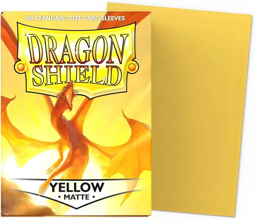 Dragon Shield Matte Yellow Sleeves 100ct (Standard Size) thumbnail