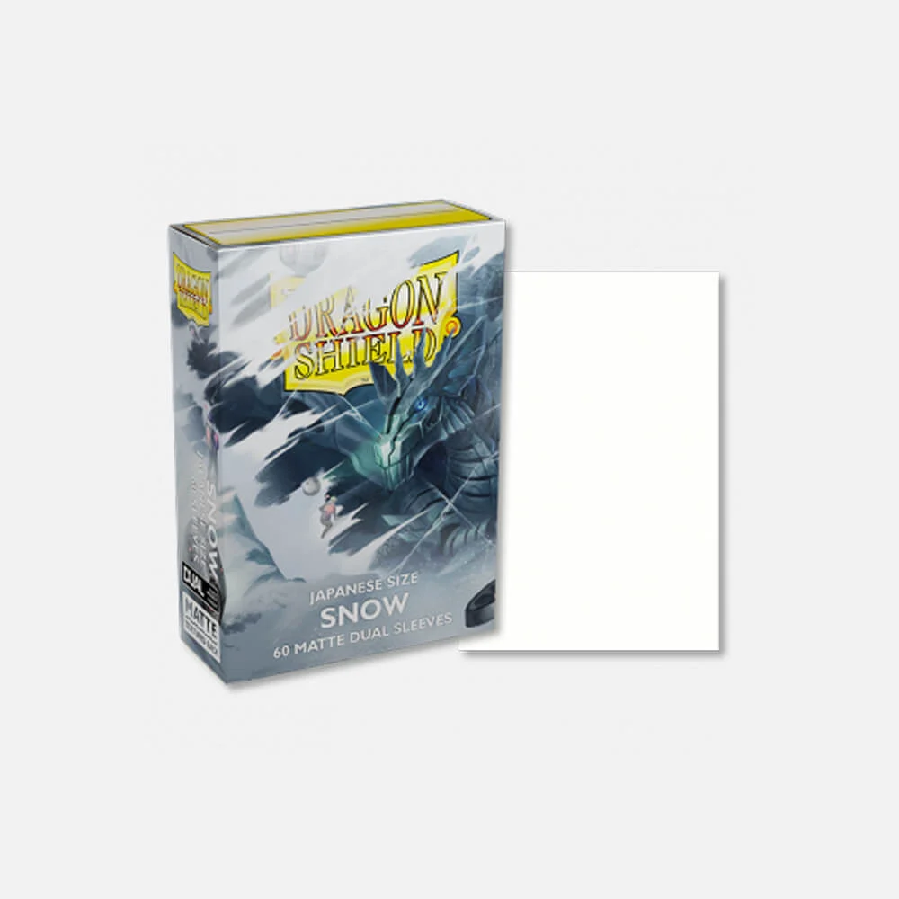 Dragon Shield Small Matte Dual Snow Sleeves 60ct (Japanese Size) thumbnail