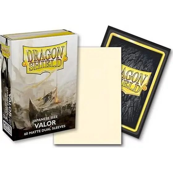 Dragon Shield Small Matte Dual Valor Sleeves 60ct (Japanese Size) thumbnail