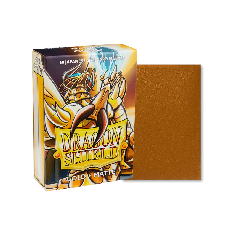 Dragon Shield Small Matte Gold Sleeves 60ct (Japanese Size) thumbnail