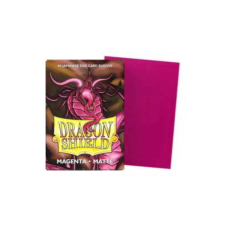 Dragon Shield Small Matte Magenta Sleeves 60ct (Japanese Size) thumbnail