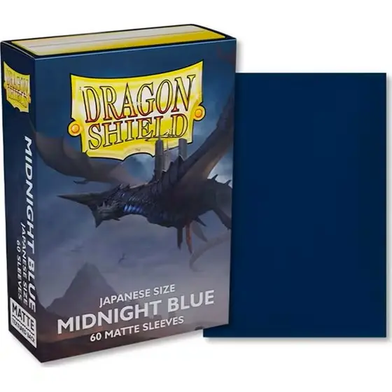 Dragon Shield Small Matte Midnight Blue Sleeves 60ct (Japanese Size) thumbnail
