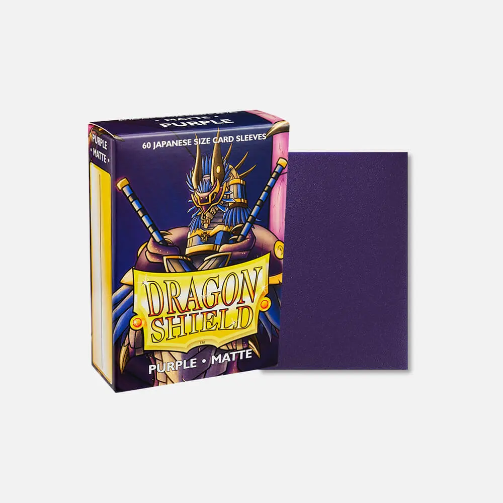 Dragon Shield Small Matte Purple Sleeves 60ct (Japanese Size) thumbnail