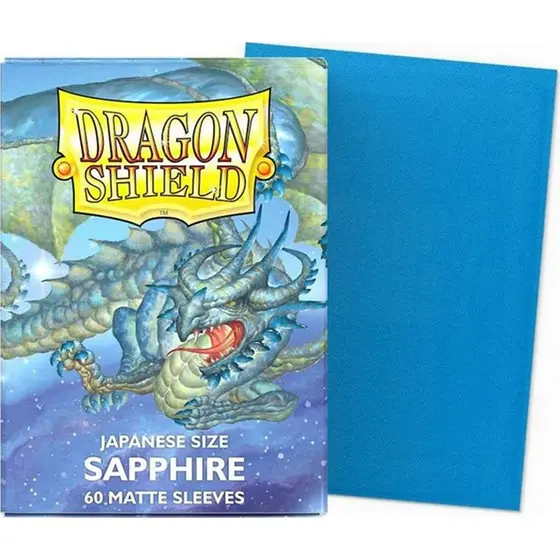 Dragon Shield Small Matte Sapphire Sleeves 60ct (Japanese Size) thumbnail