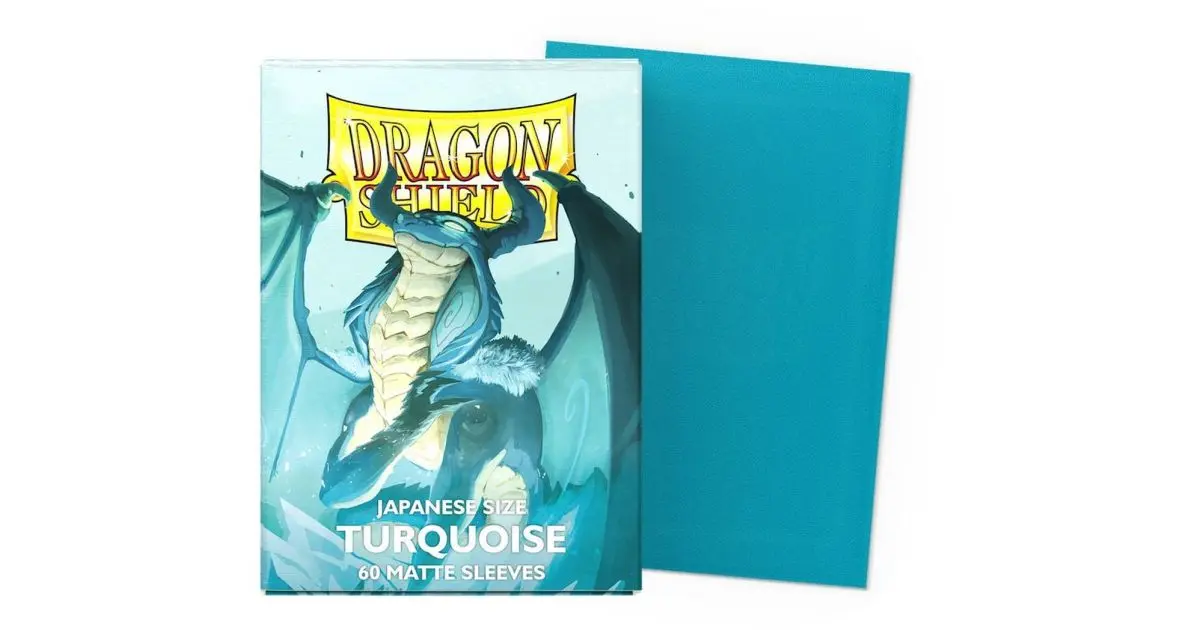 Dragon Shield Small Matte Turquoise Sleeves 60ct (Japanese Size) thumbnail