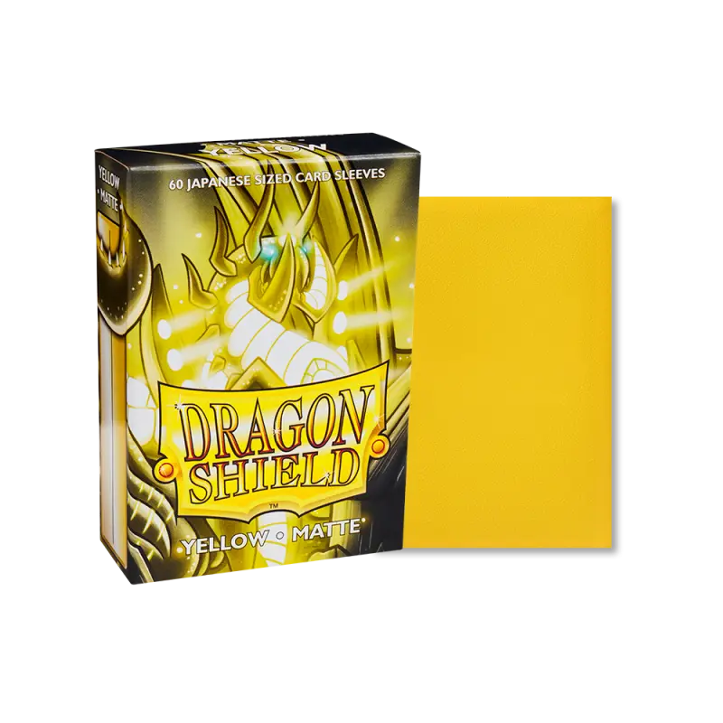 Dragon Shield Small Matte Yellow Sleeves 60ct (Japanese Size) thumbnail