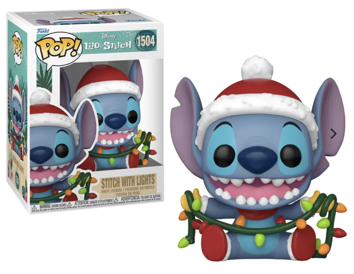 Funko POP! Disney – Holiday Stitch w/Lights #1504 thumbnail
