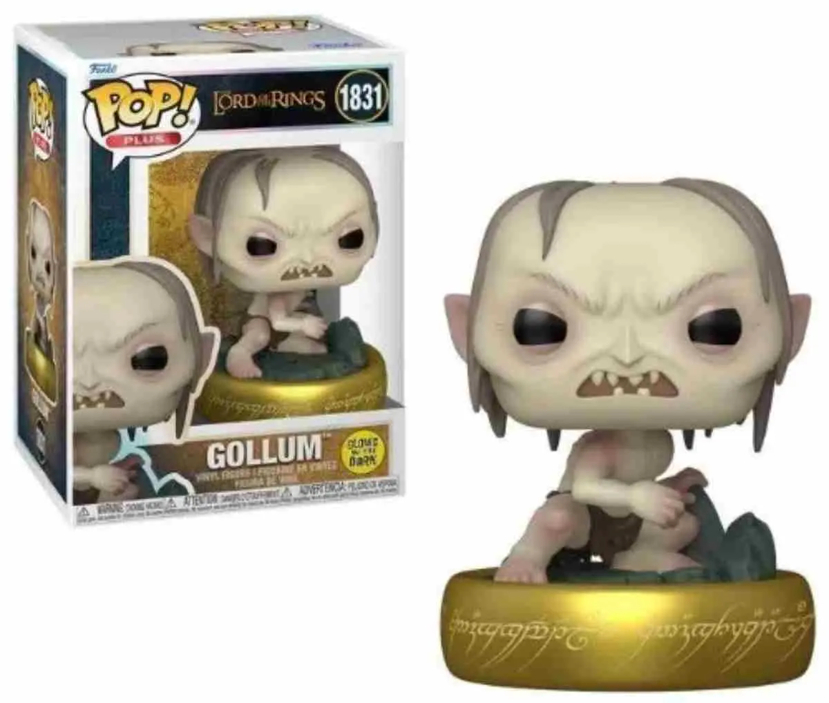 Funko POP! Movies: Lord of The Rings – Gollum (GITD) #1831 thumbnail