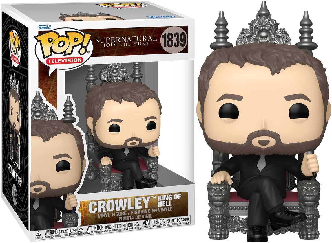 Funko POP! Premium Supernatural – Crowley King of Hell #1839 thumbnail