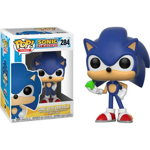 Funko POP! Sonic – Sonic with Emerald #284 thumbnail