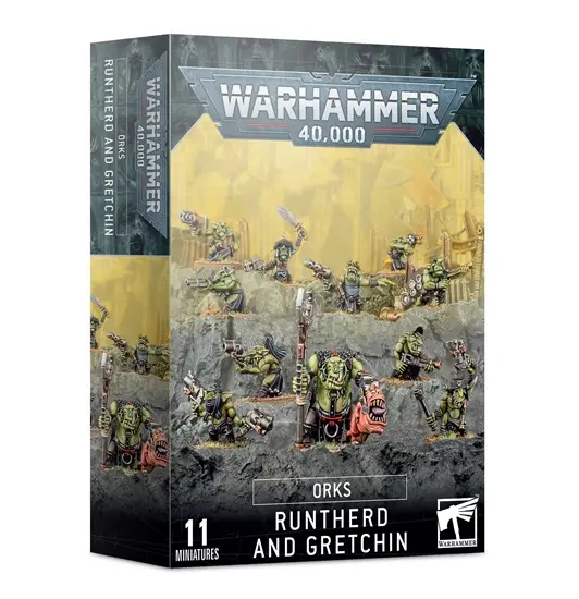 Warhammer 40000 – Orks: Runtherd and Gretchin thumbnail