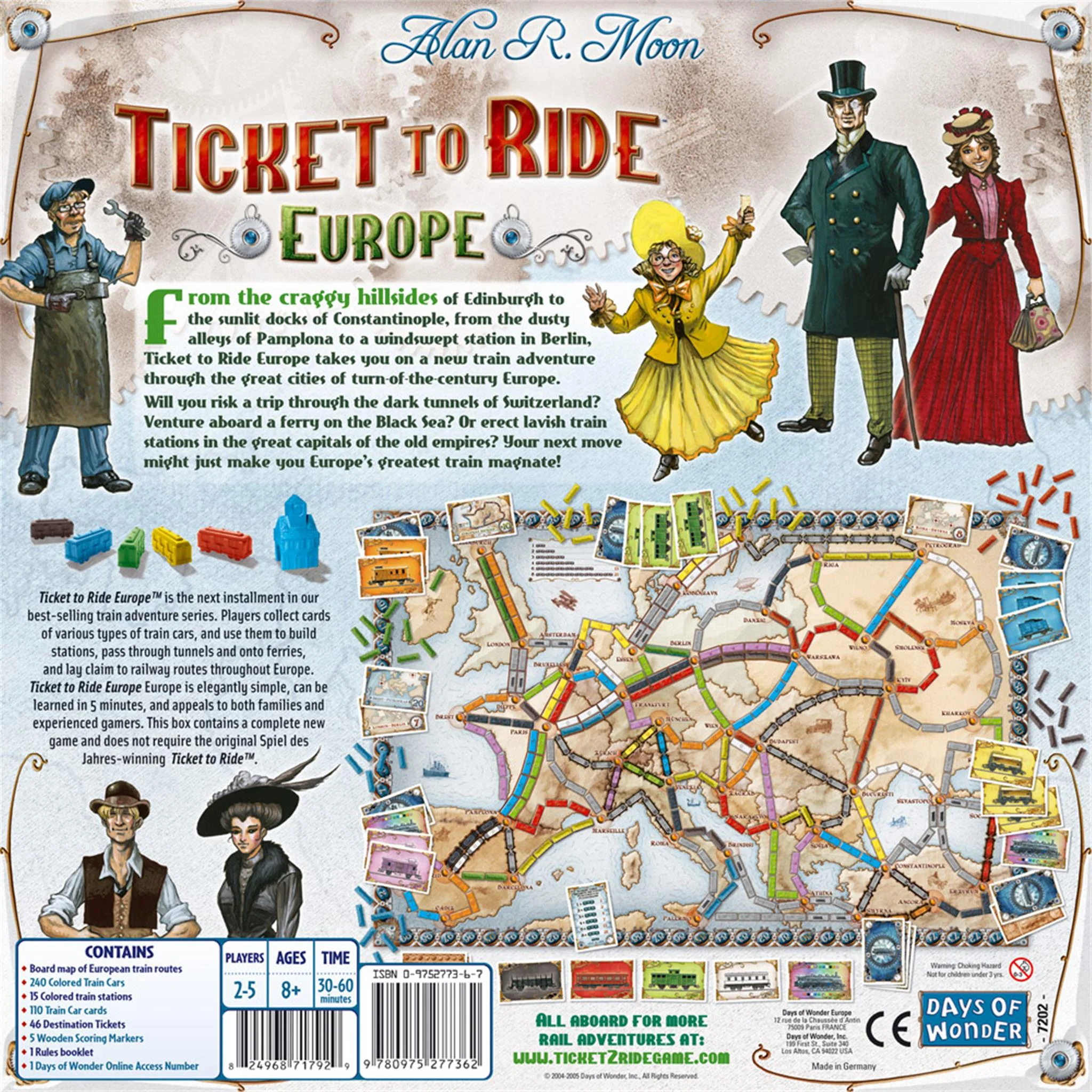 Επιτραπέζιο Παιχνίδι Ticket To Ride - Europe (Αγγλική Έκδοση)