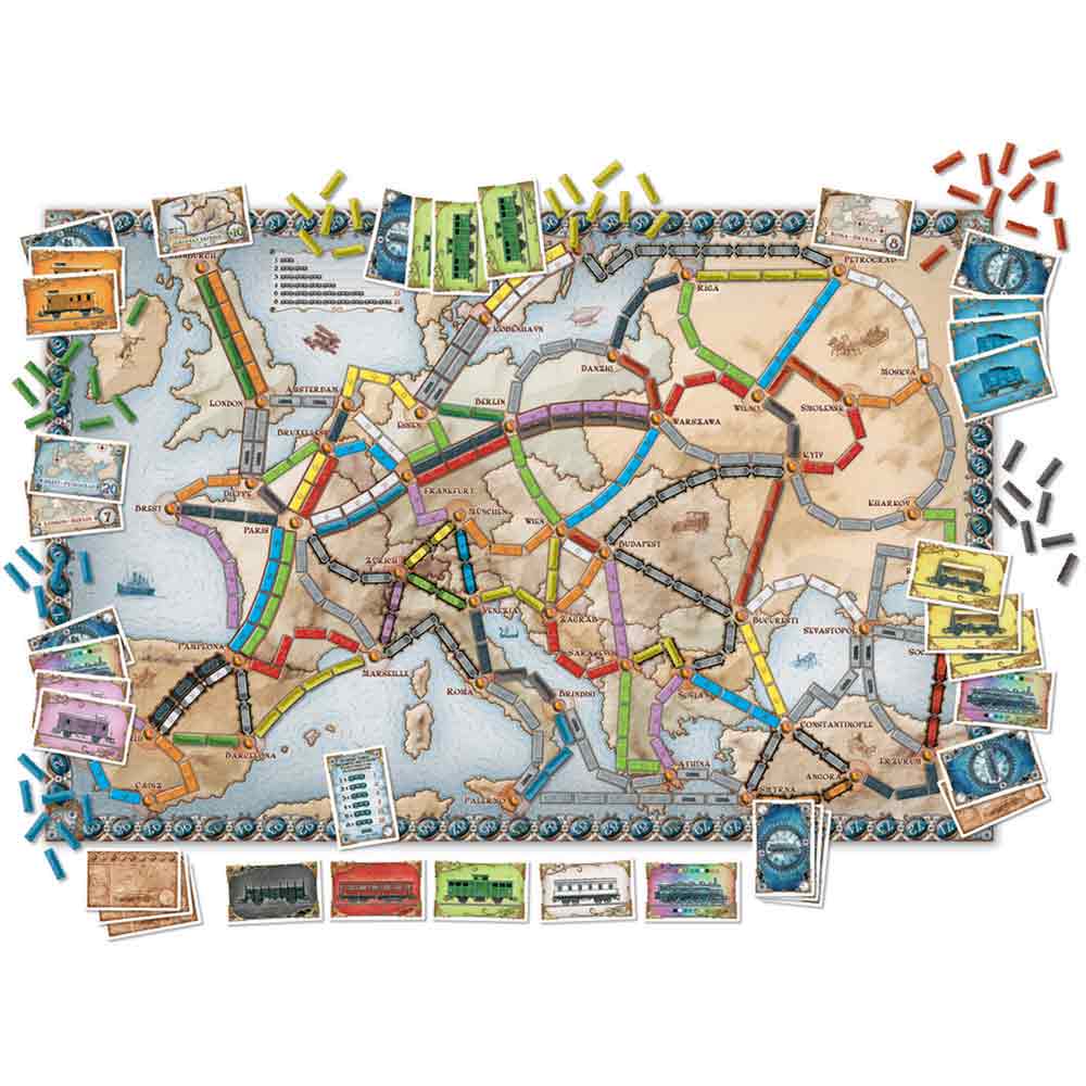 Επιτραπέζιο Παιχνίδι Ticket To Ride - Europe (Αγγλική Έκδοση)