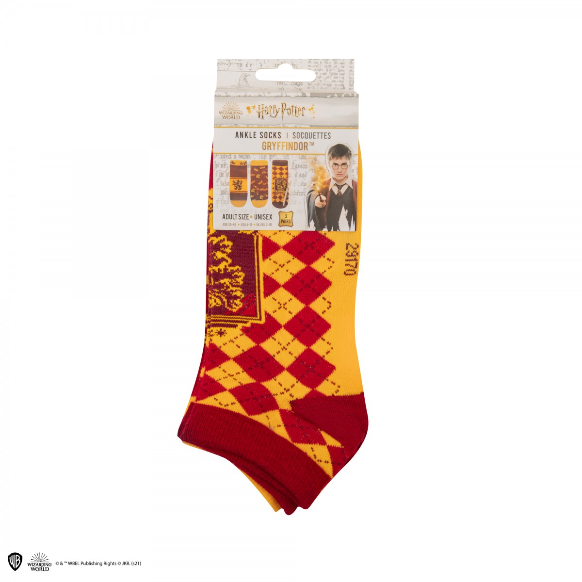 Σετ 3 Κάλτσες Harry Potter - Gryffindor