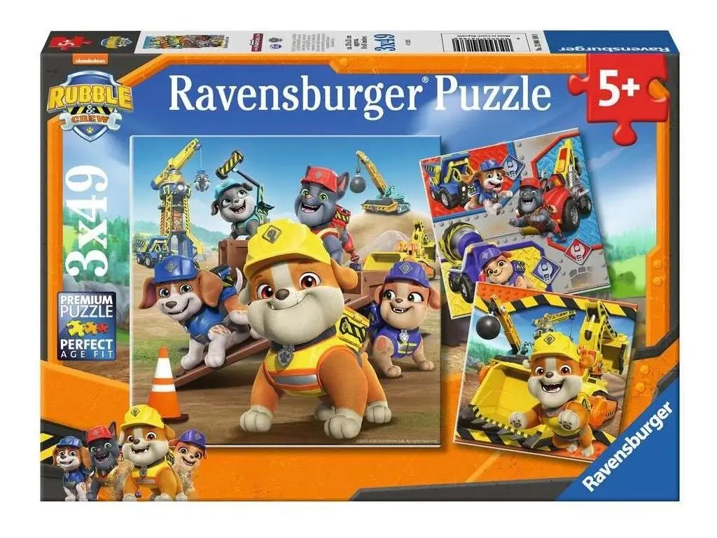 Παζλ 3×49 – Paw Patrol: Rubble & Crew thumbnail