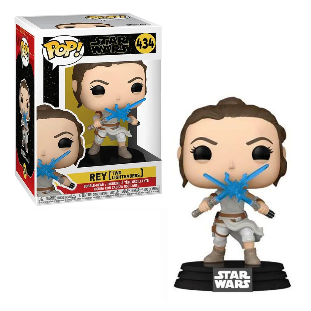 Φιγούρα Funko POP! Star Wars – Rey with 2 Light Sabers #434 thumbnail