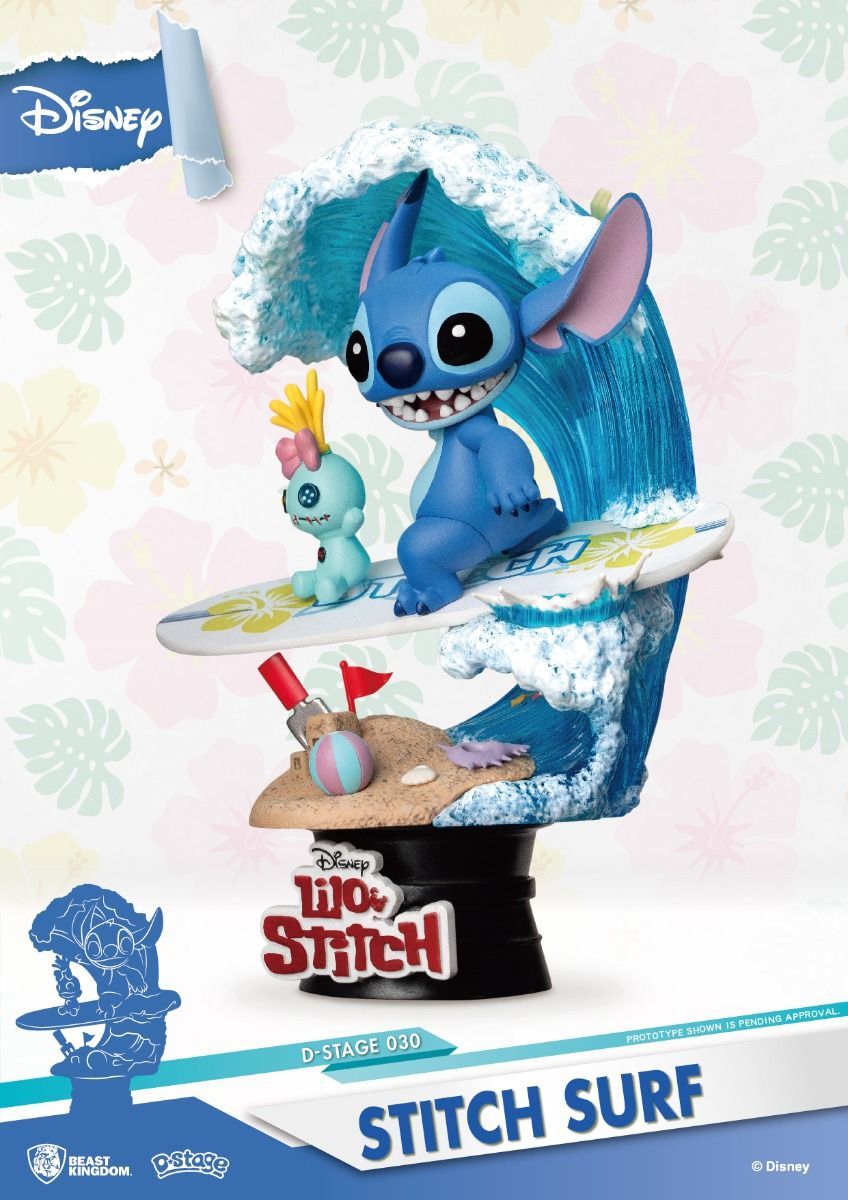 Φιγούρα Αγαλματίδιο Disney: D-Stage - Stitch Surf (15cm)