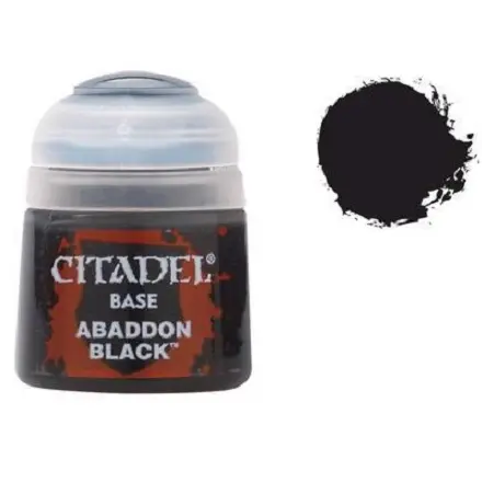 Citadel Base – Abaddon Black Χρώμα Μοντελισμού (12ml) thumbnail