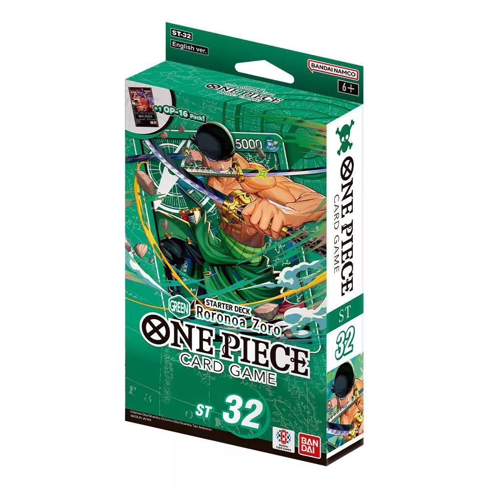 One Piece Card Game – ST-32 Starter Deck: Green Roronoa Zoro thumbnail