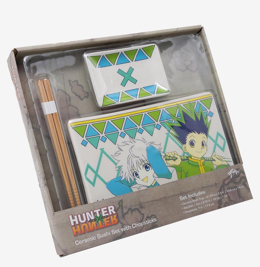 Σετ Σούσι Hunter X Hunter - Gon & Killua Ceramic Sushi Set with Chopsticks