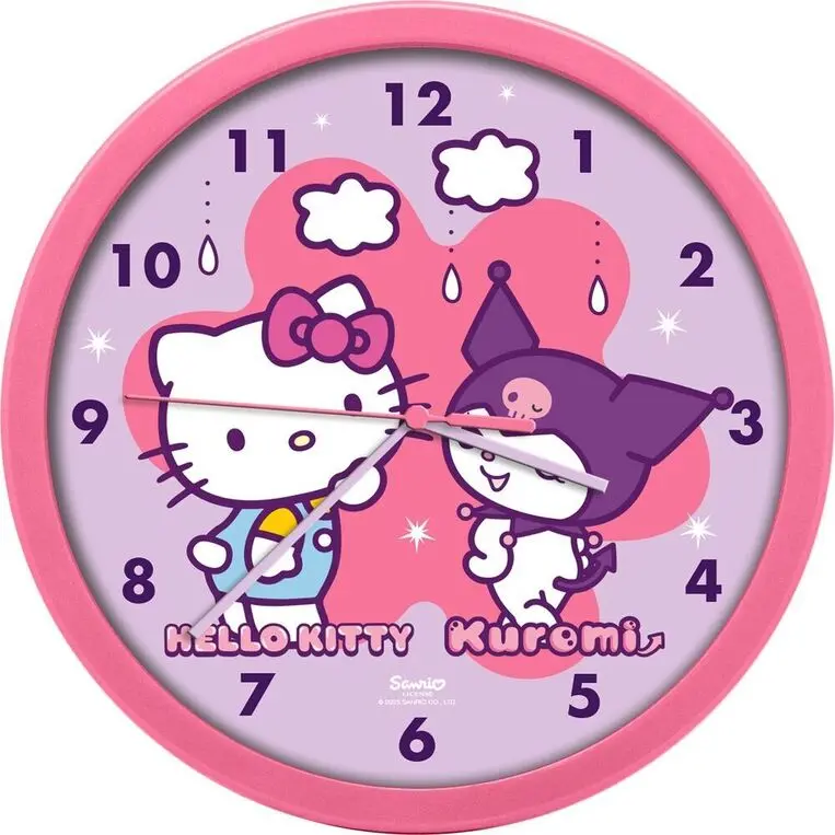 Ρολόι Τοίχου Hello Kitty and Friends – Hello Kitty & Kuromi (25cm) thumbnail